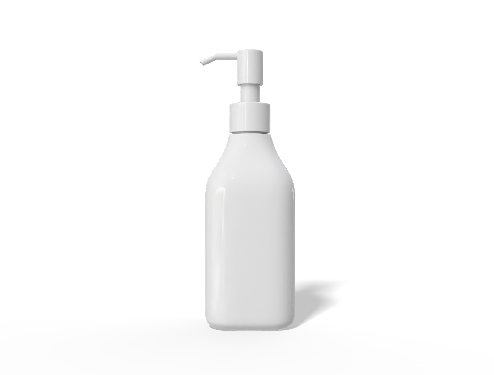 200ml plastic pump bottle — Glossy plastic