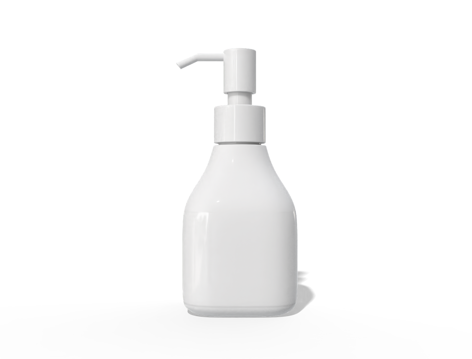 500ml pump bottle — Glossy plastic