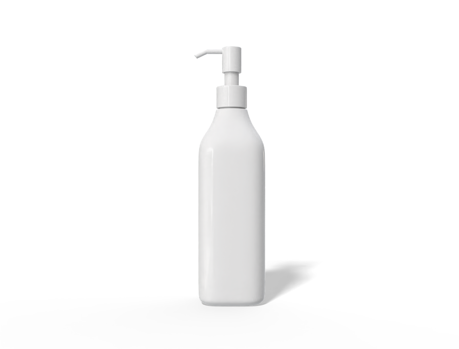 500ml pump bottle — Glossy plastic