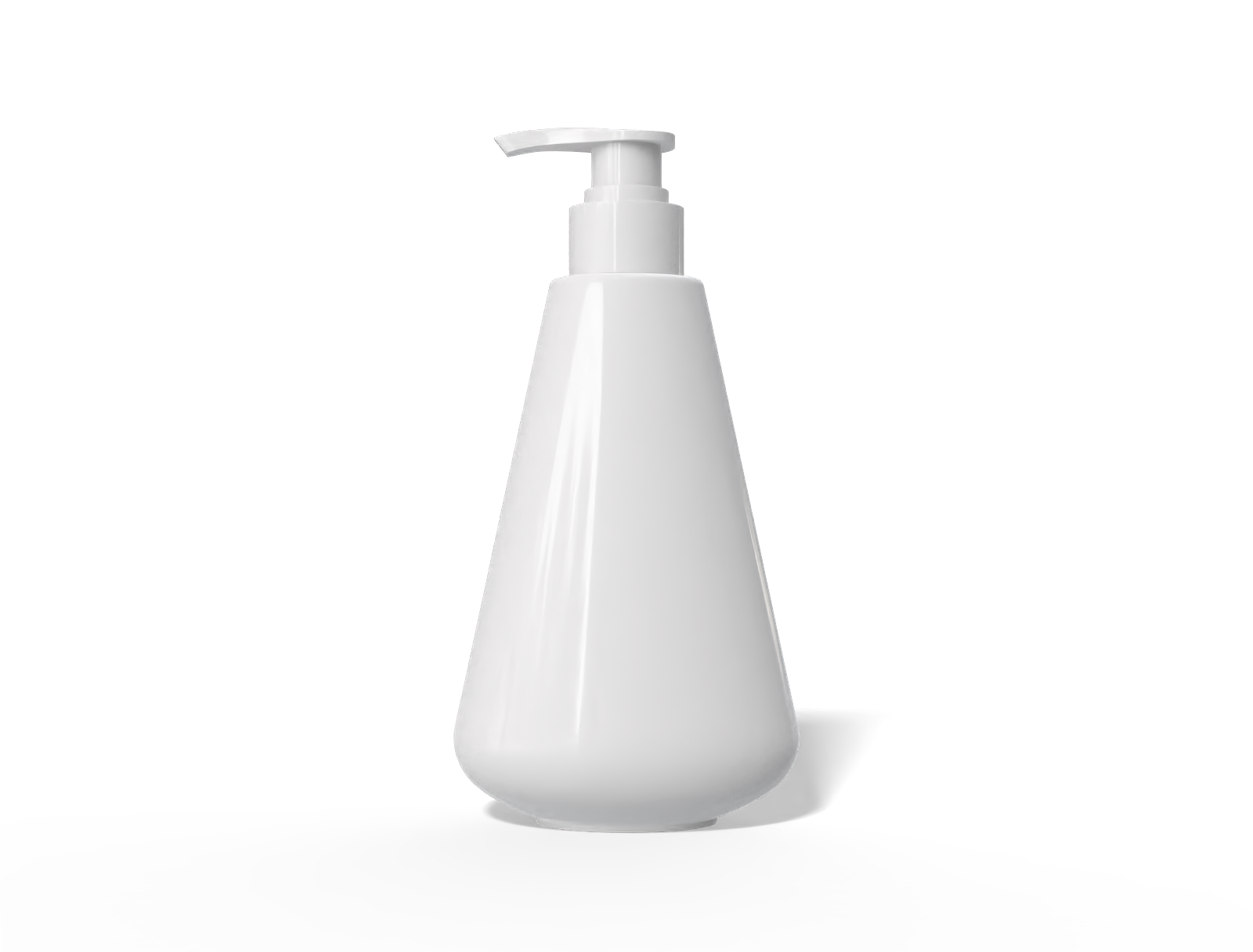 500ml pump bottle — Glossy plastic