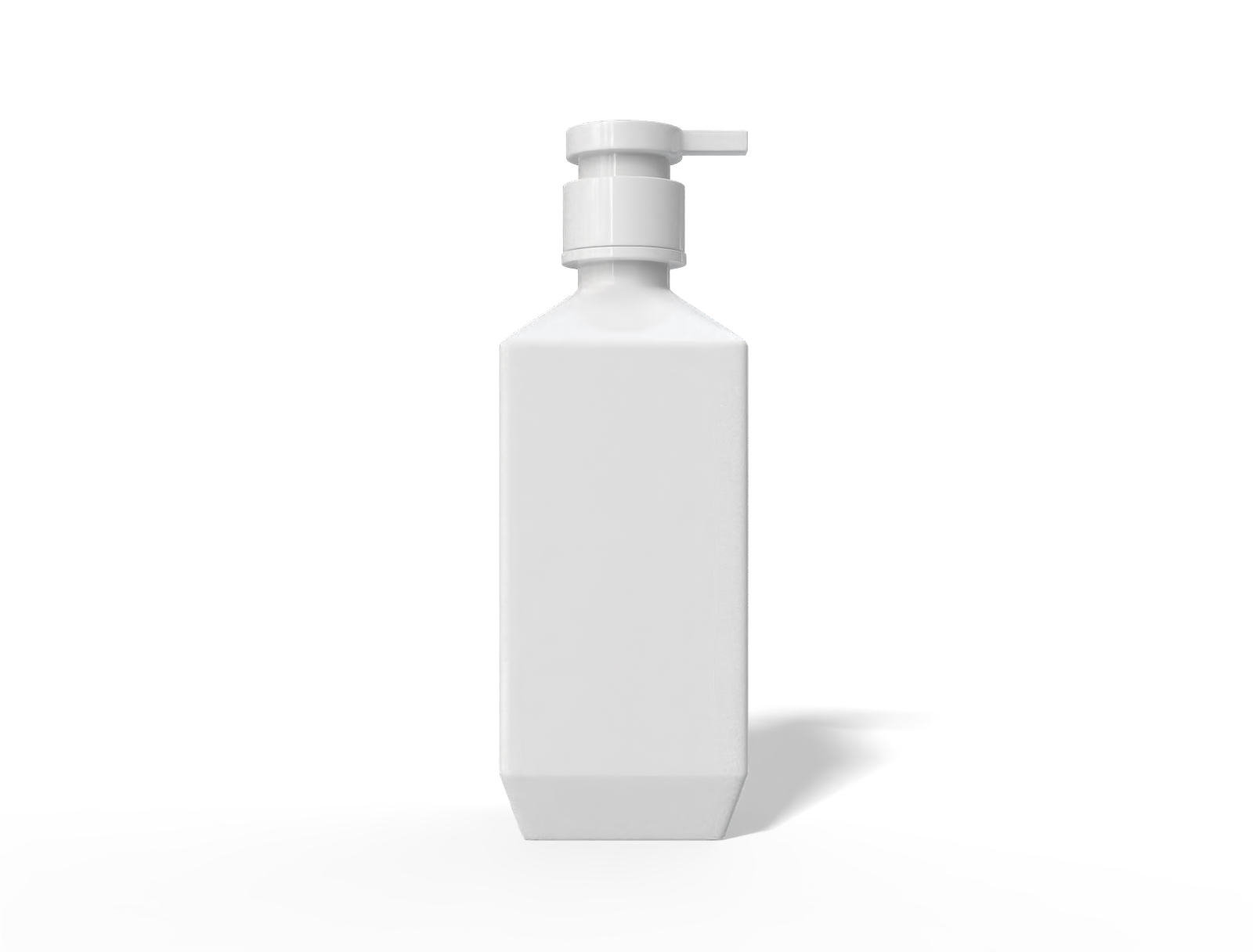 600ml pump bottle — Glossy plastic