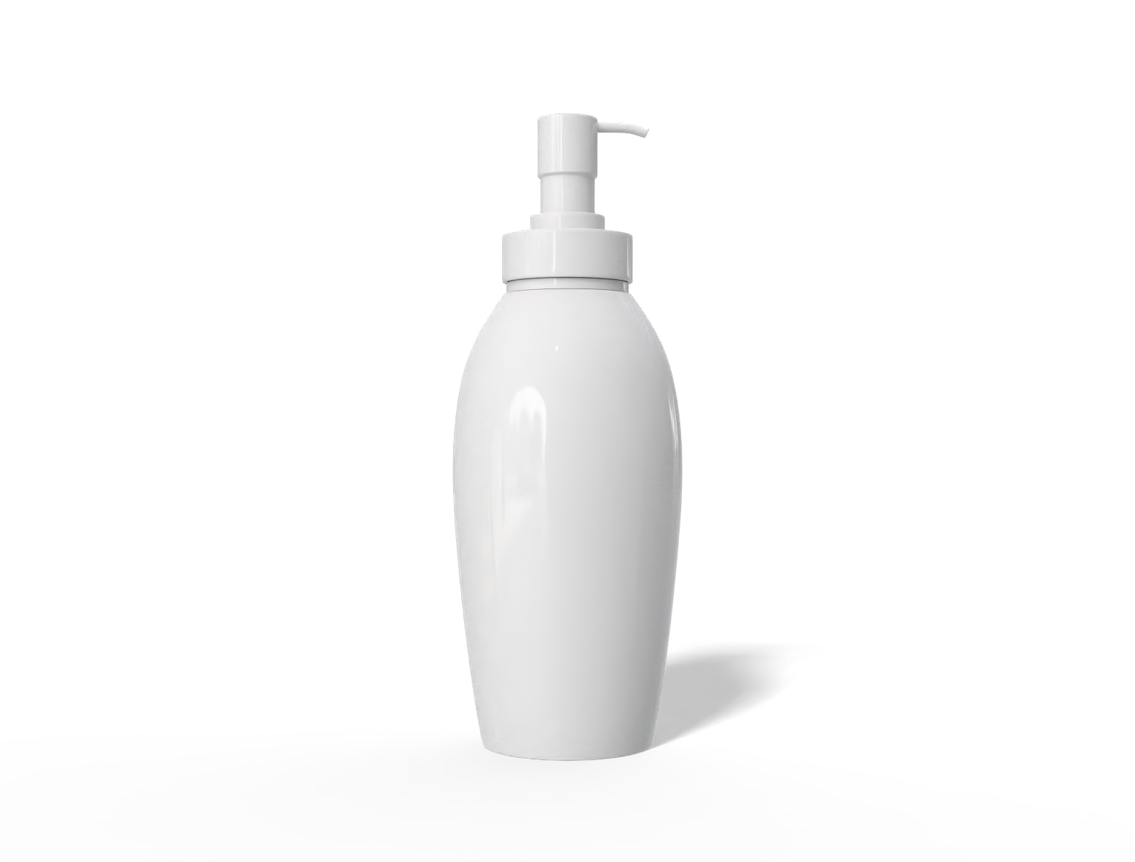500ml pump bottle — Glossy plastic