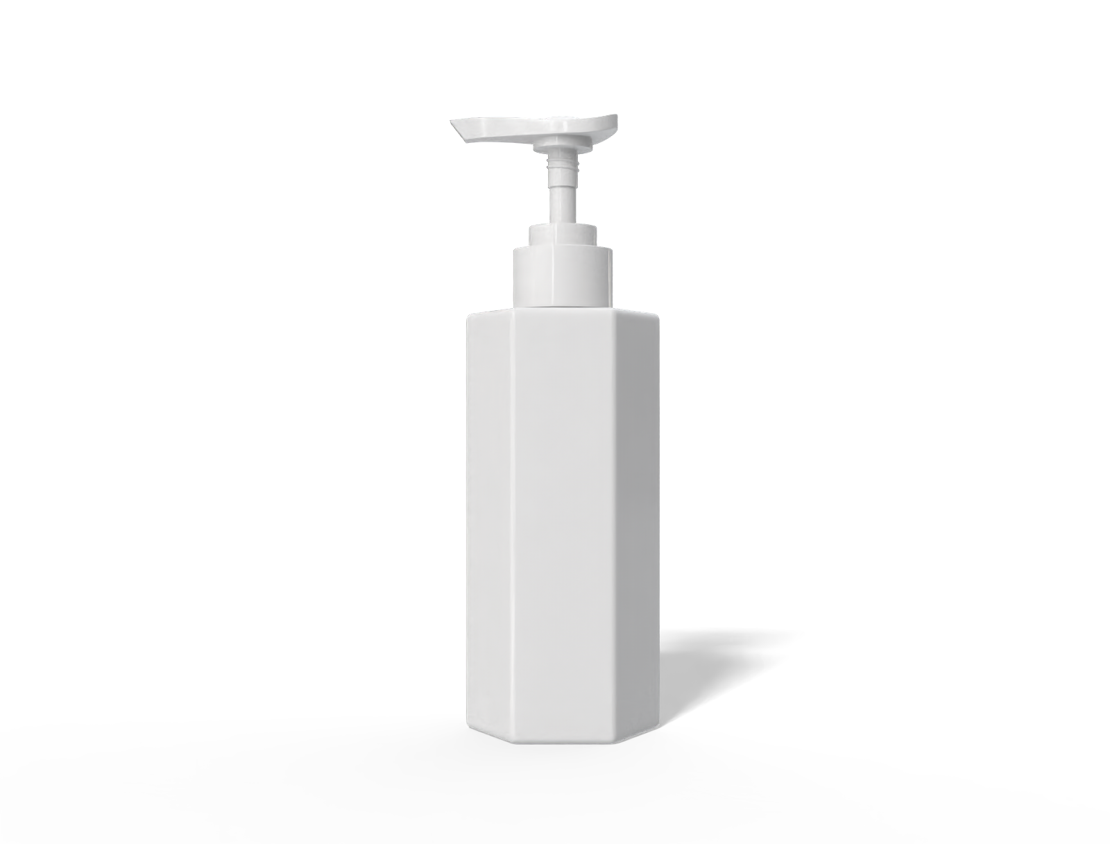 500ml pump bottle — Glossy plastic