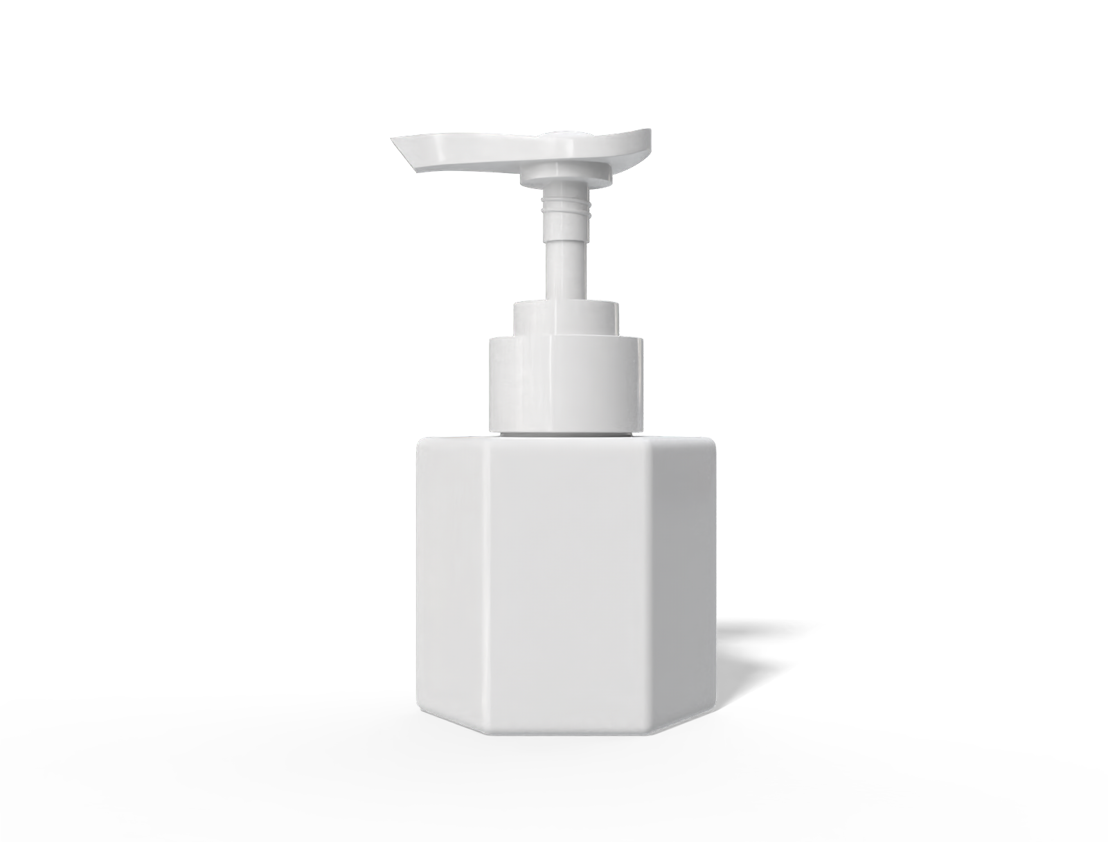 250ml pump bottle — Glossy plastic