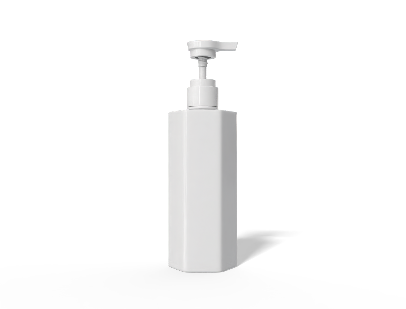 500ml pump bottle — Glossy plastic