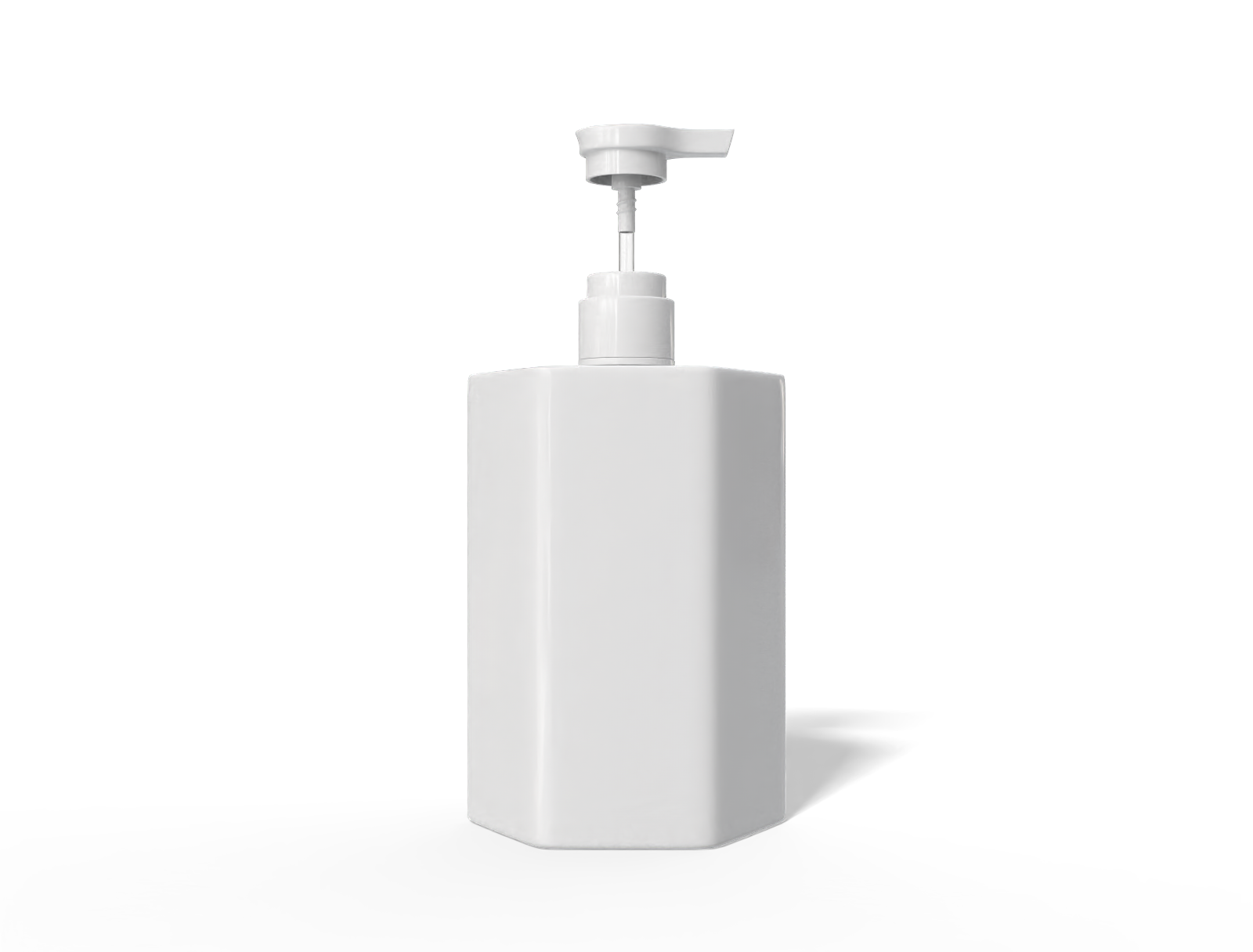 250ml pump bottle — Glossy plastic