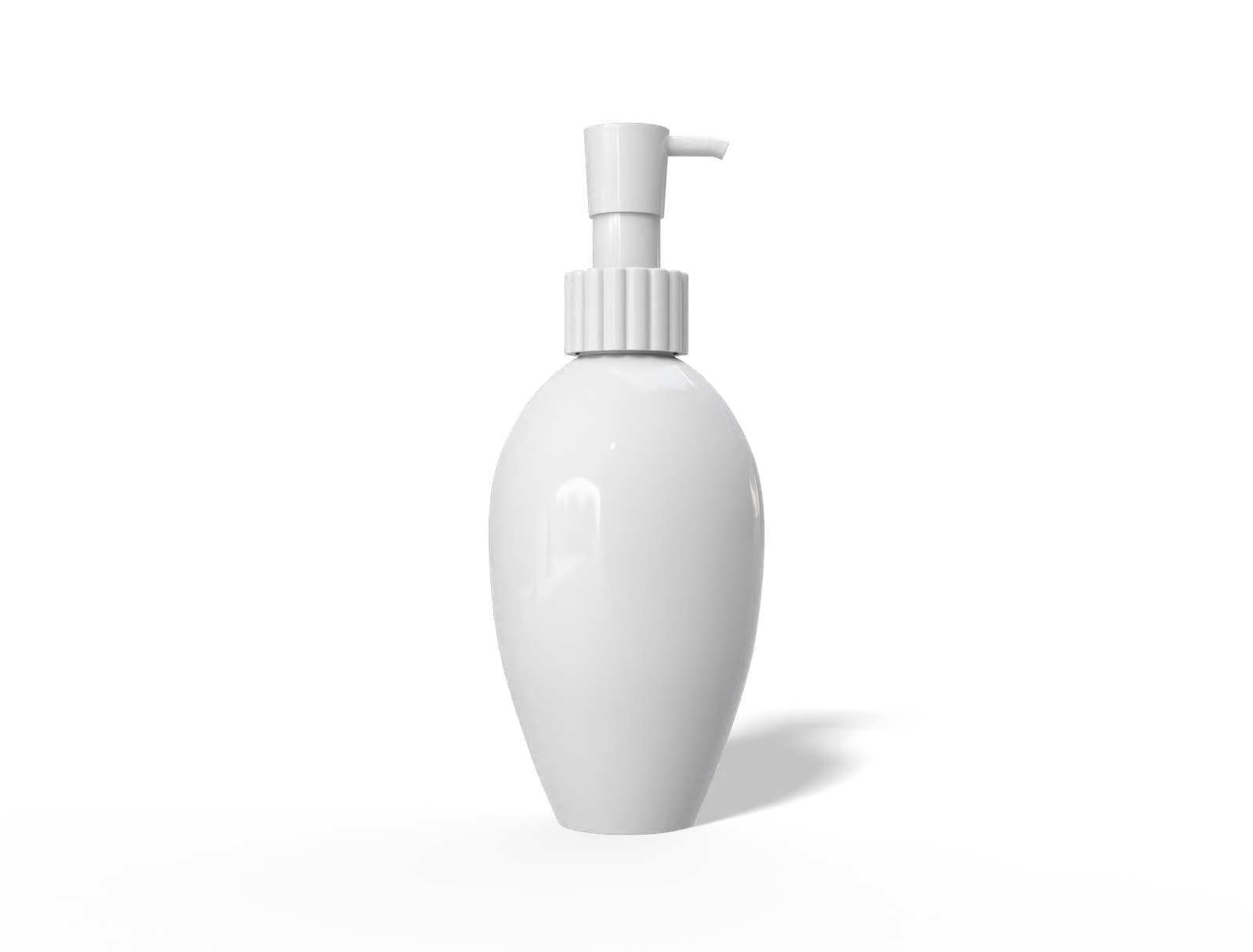 500ml pump bottle — Glossy plastic