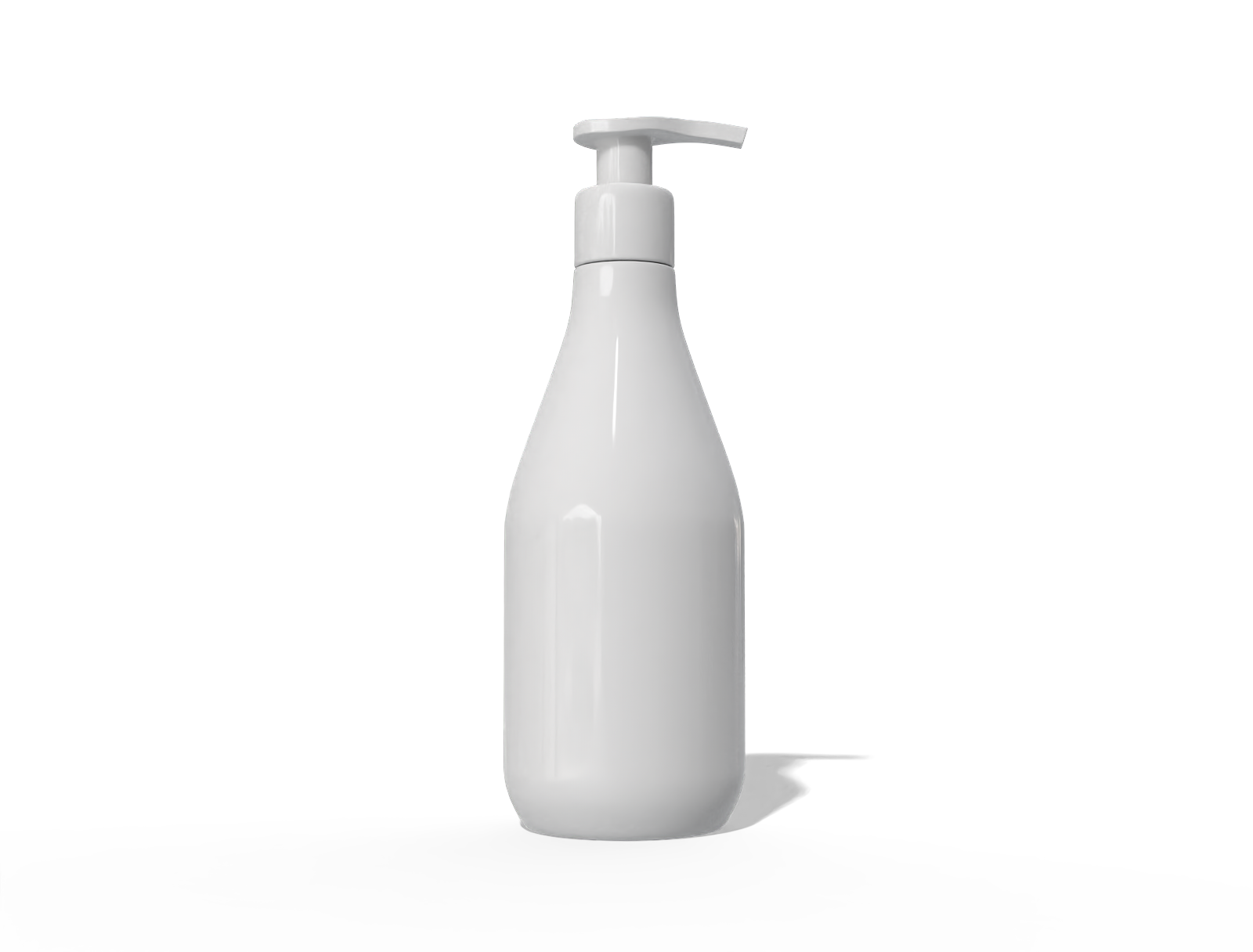 500ml pump bottle — Glossy plastic