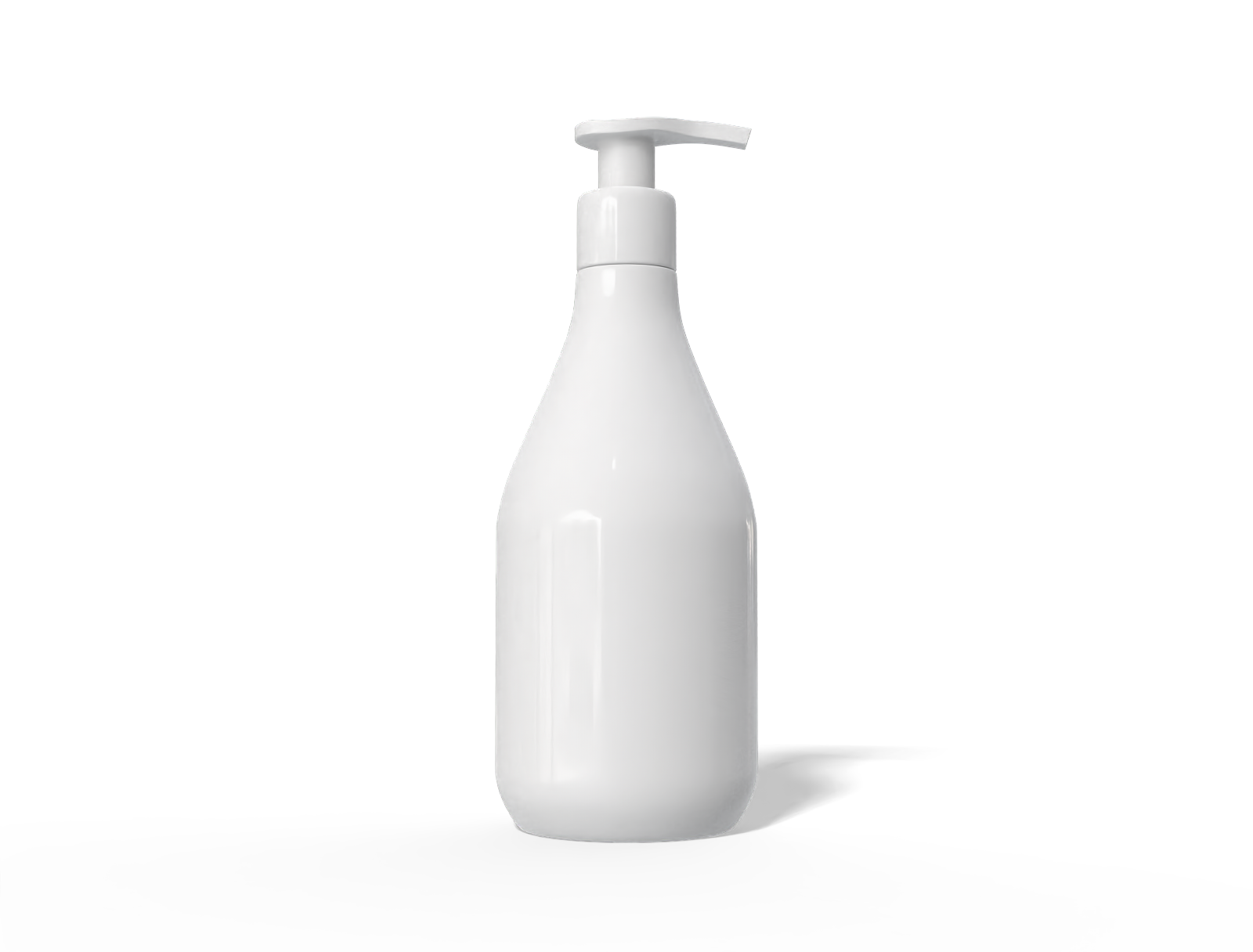 1L pump bottle — Glossy plastic