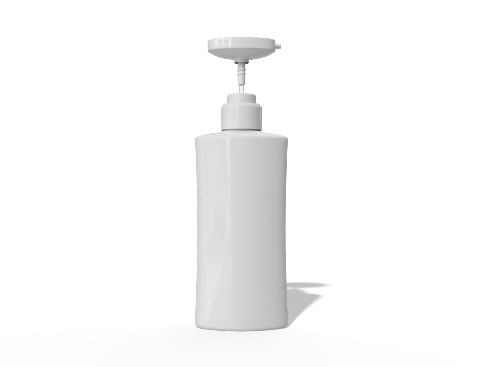 500ml pump bottle — Glossy plastic