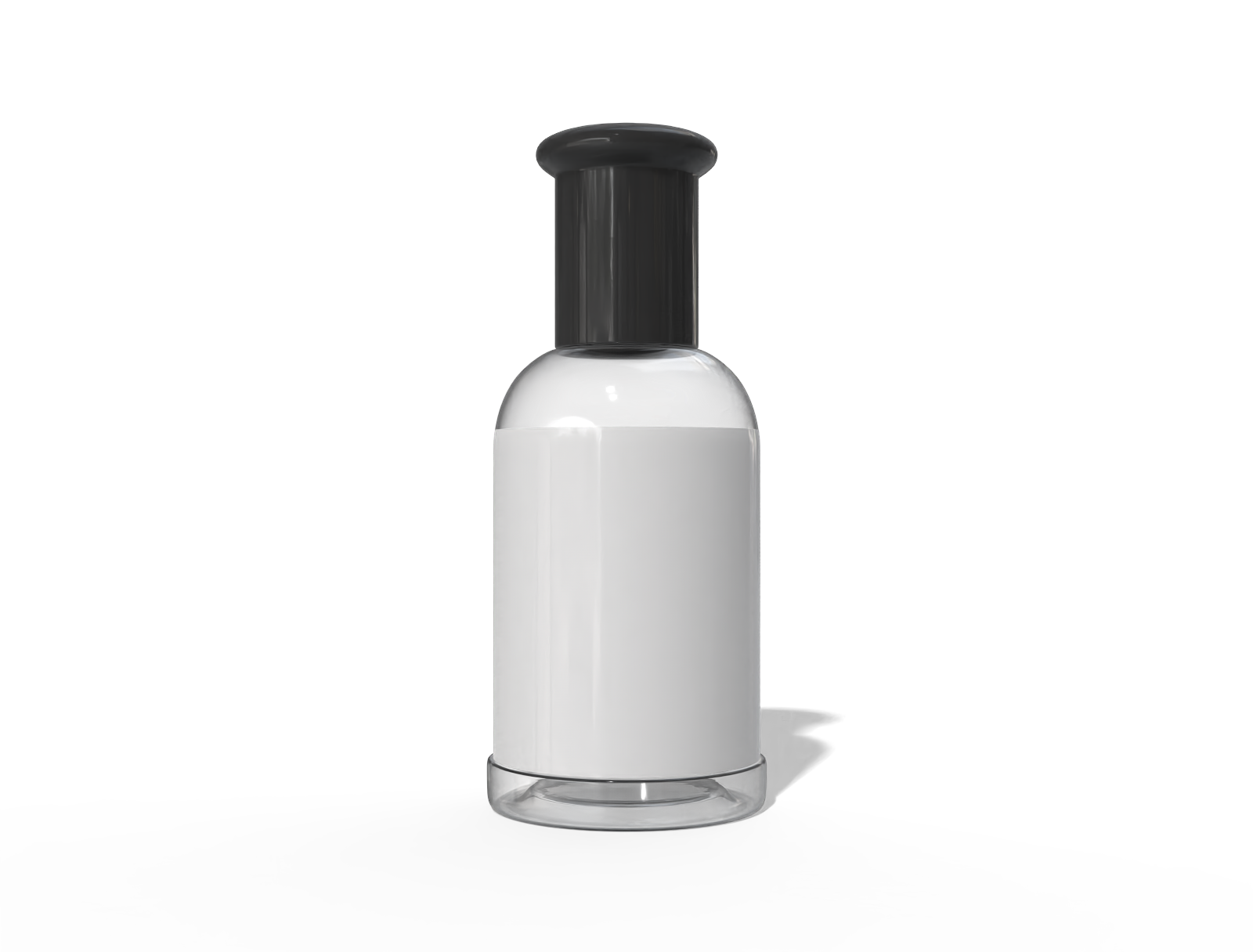 30ml cosmetic bottle — Clear glossy plastic