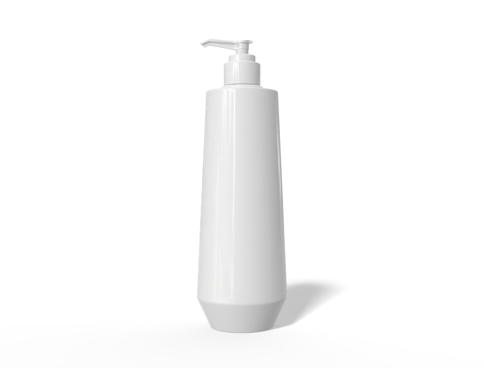 500ml pump bottle — Glossy plastic