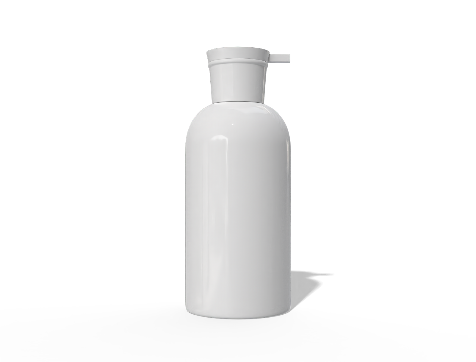 500ml pump bottle — Glossy plastic