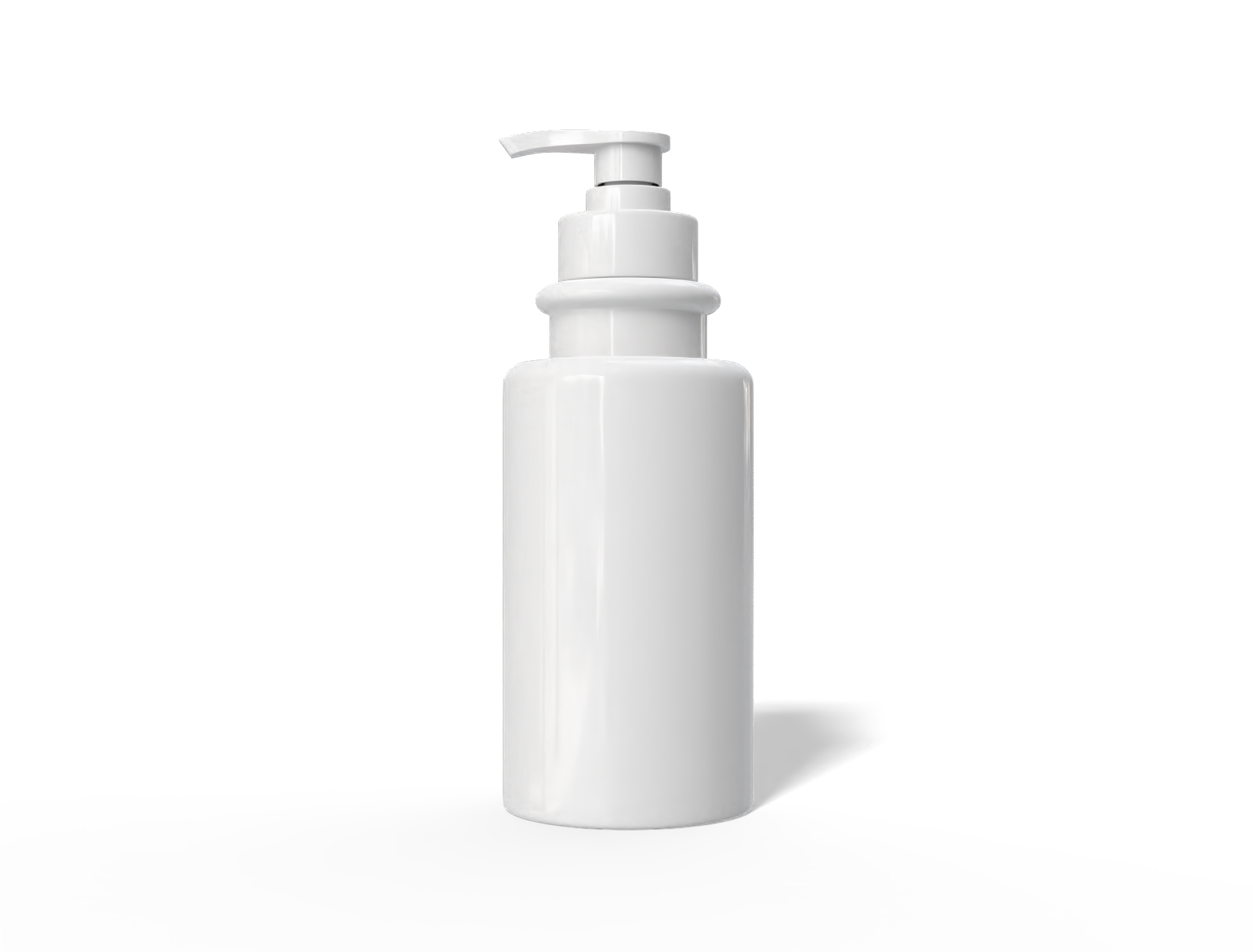 480 pump bottle — Glossy plastic