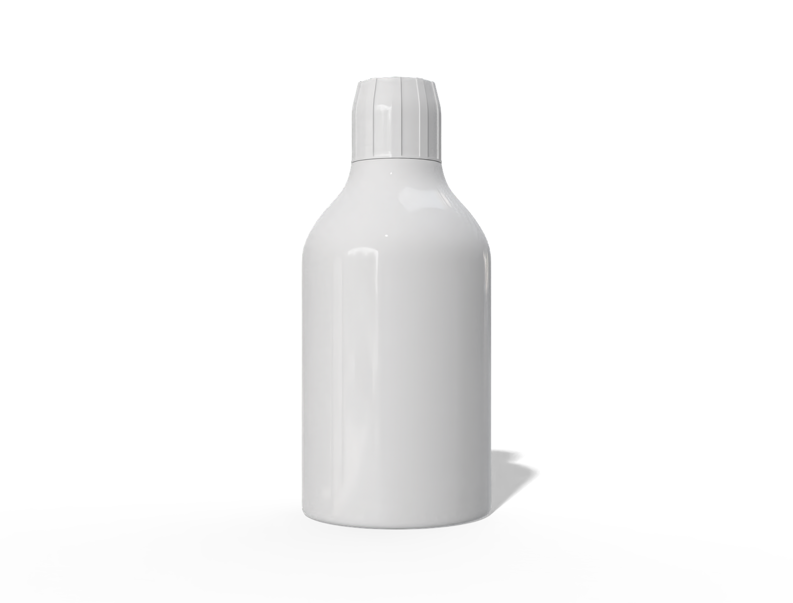 400ml supplement bottle — Glossy plastic