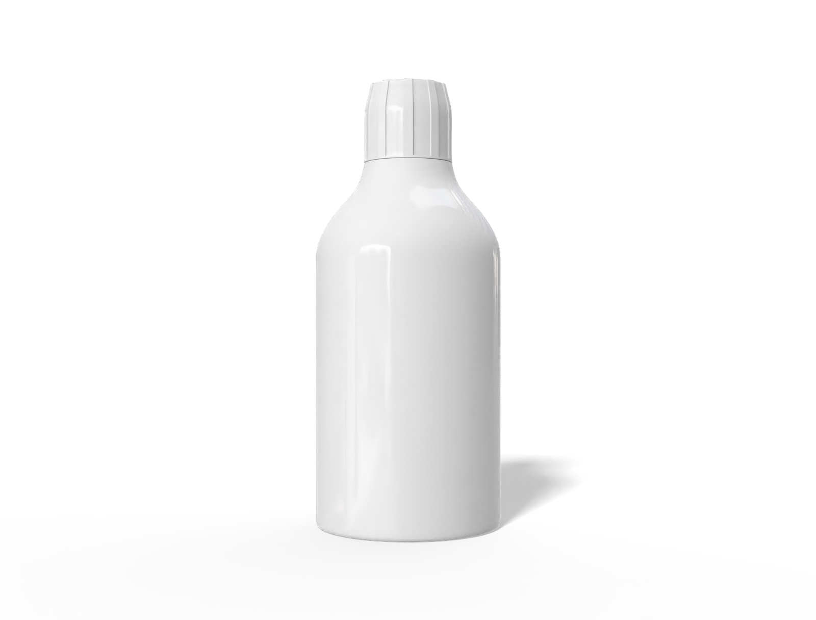 120ml plastic bottle — Glossy plastic