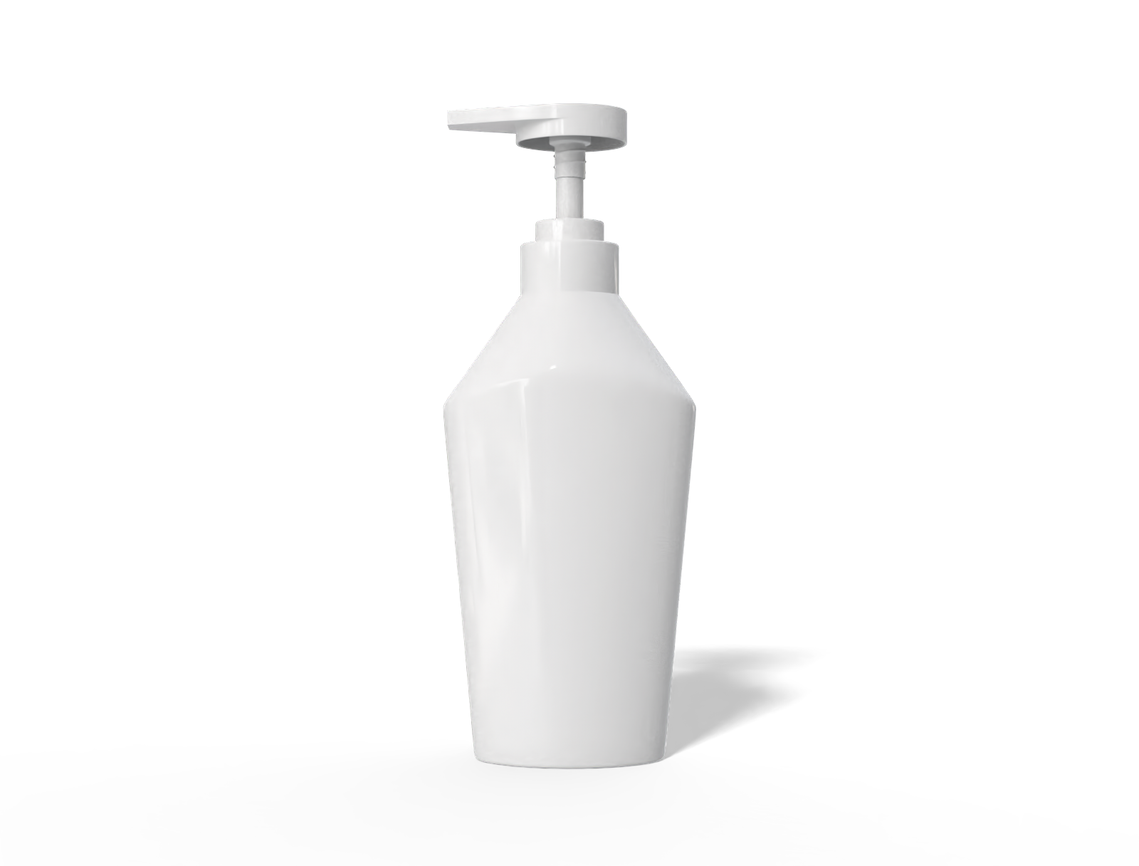 550ml pump bottle — Glossy plastic