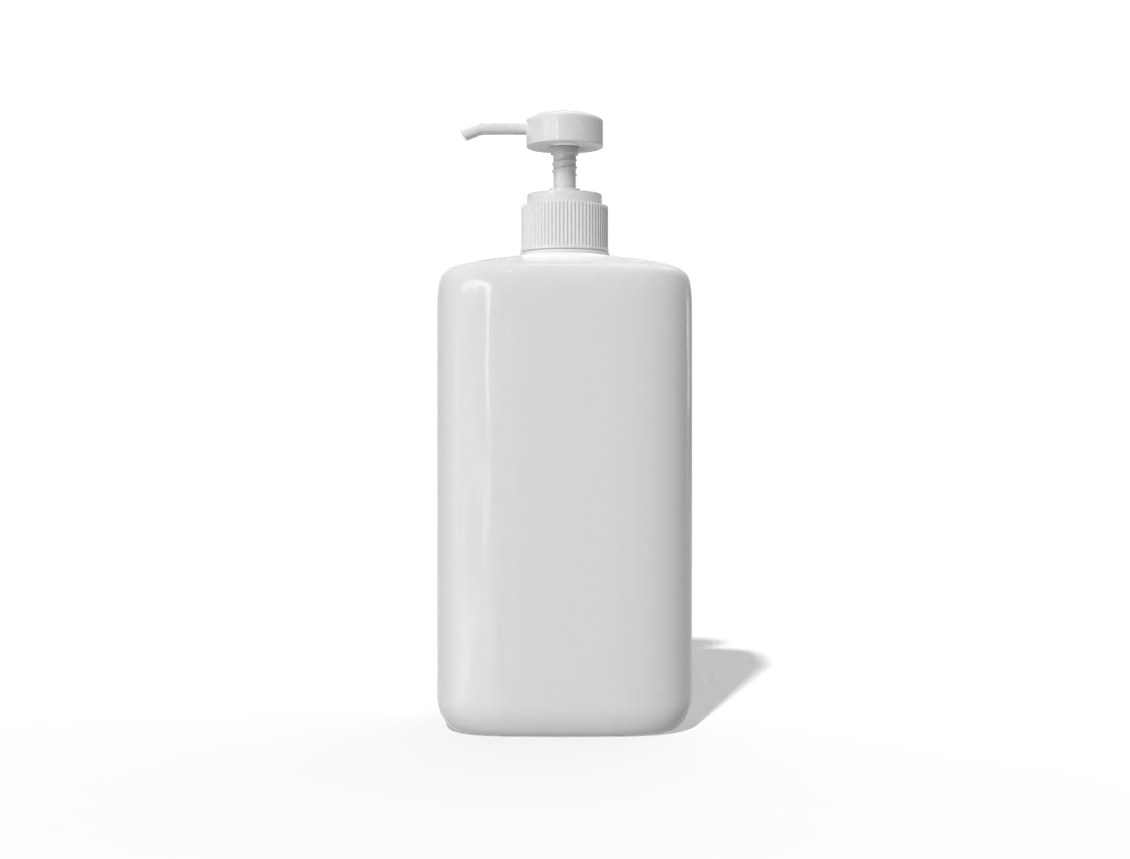 500ml pump bottle — Glossy plastic