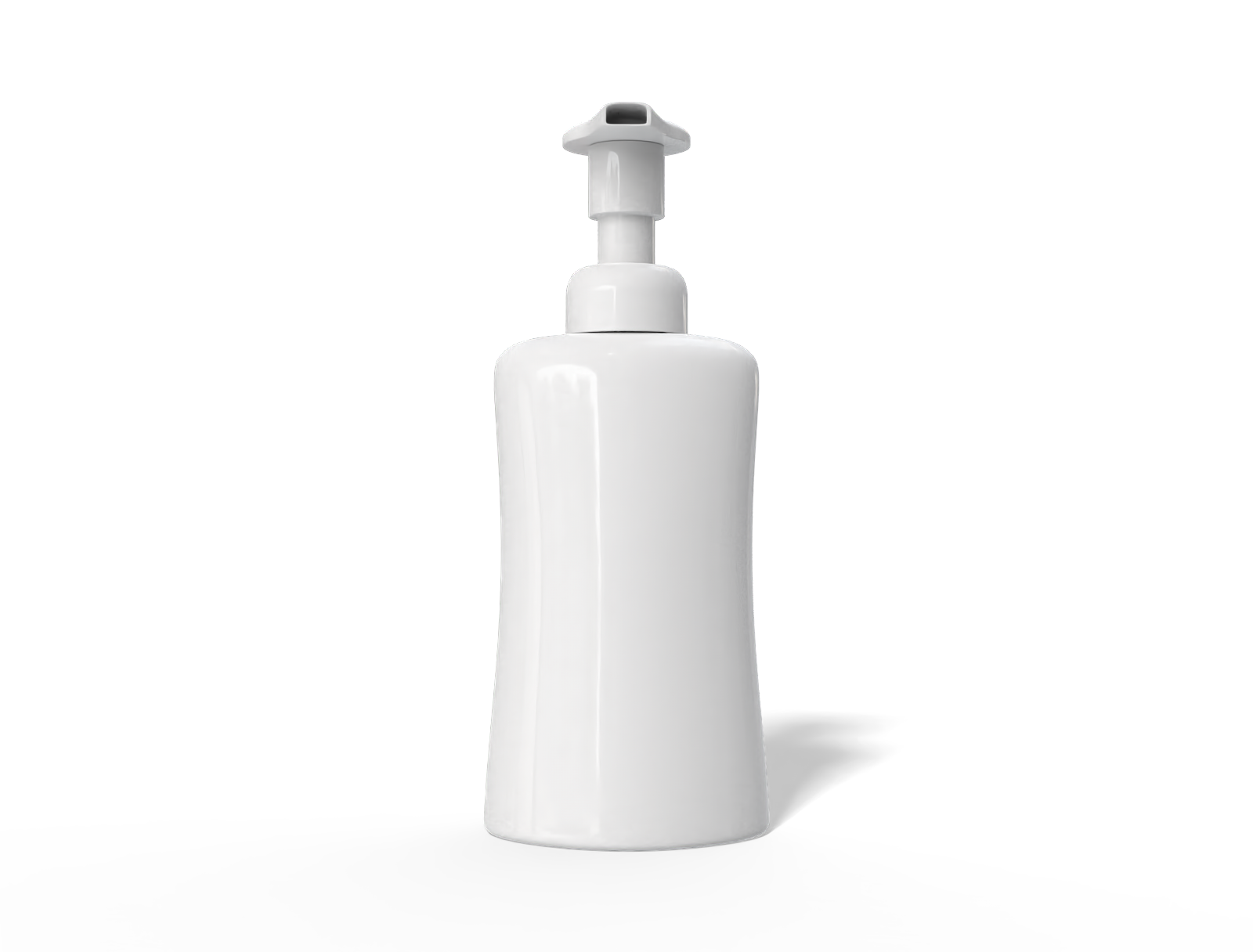 500ml pump bottle — Glossy plastic