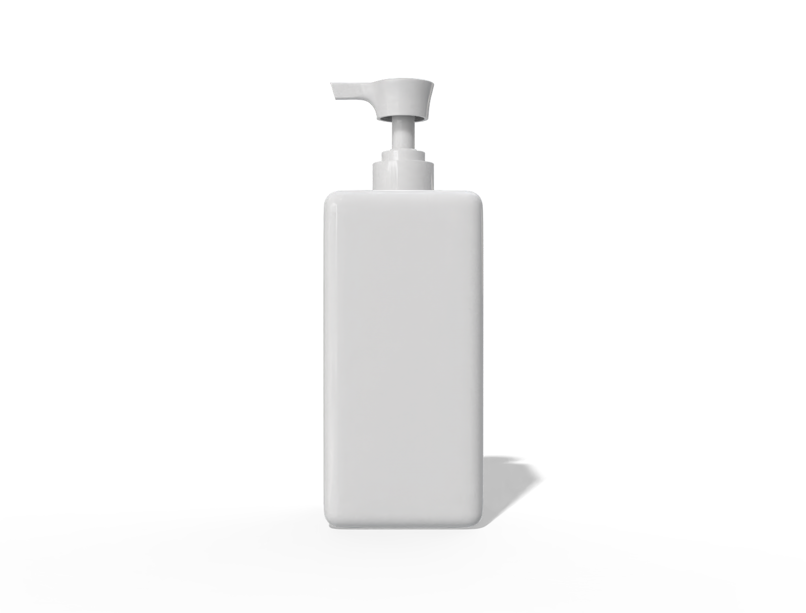 500ml pump bottle — Glossy plastic