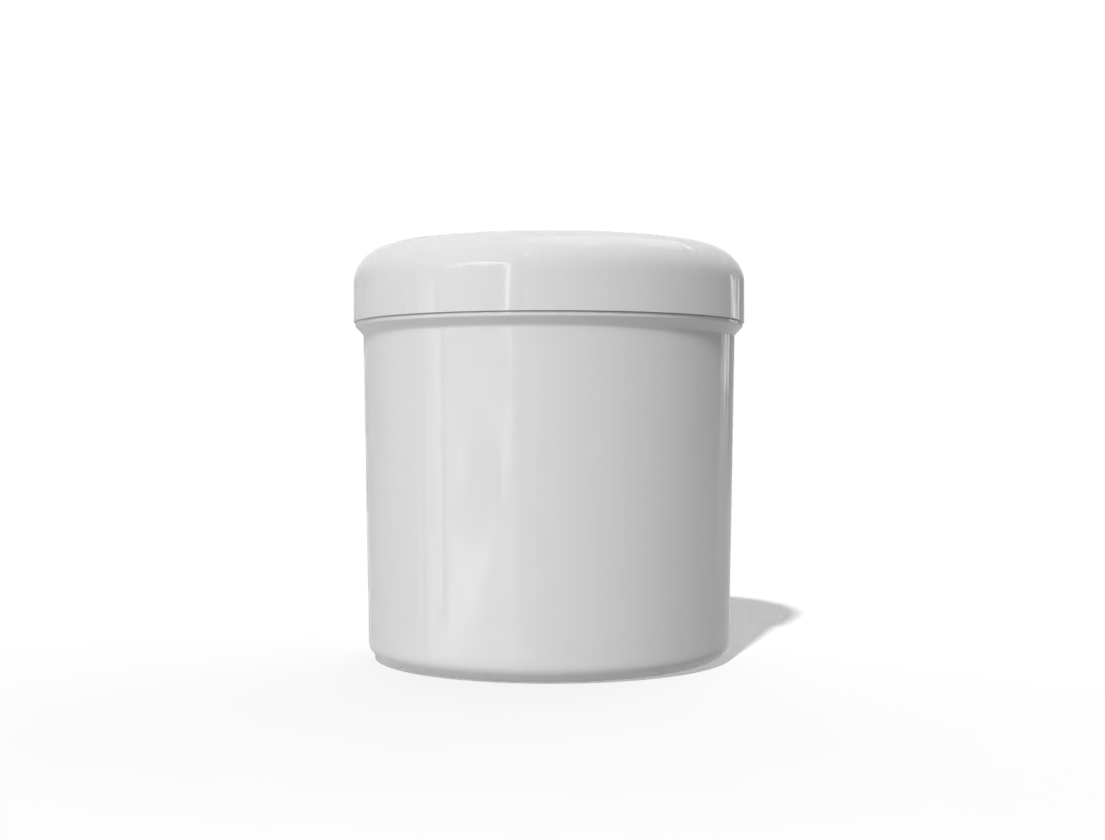 Cosmetic jar — Glossy plastic