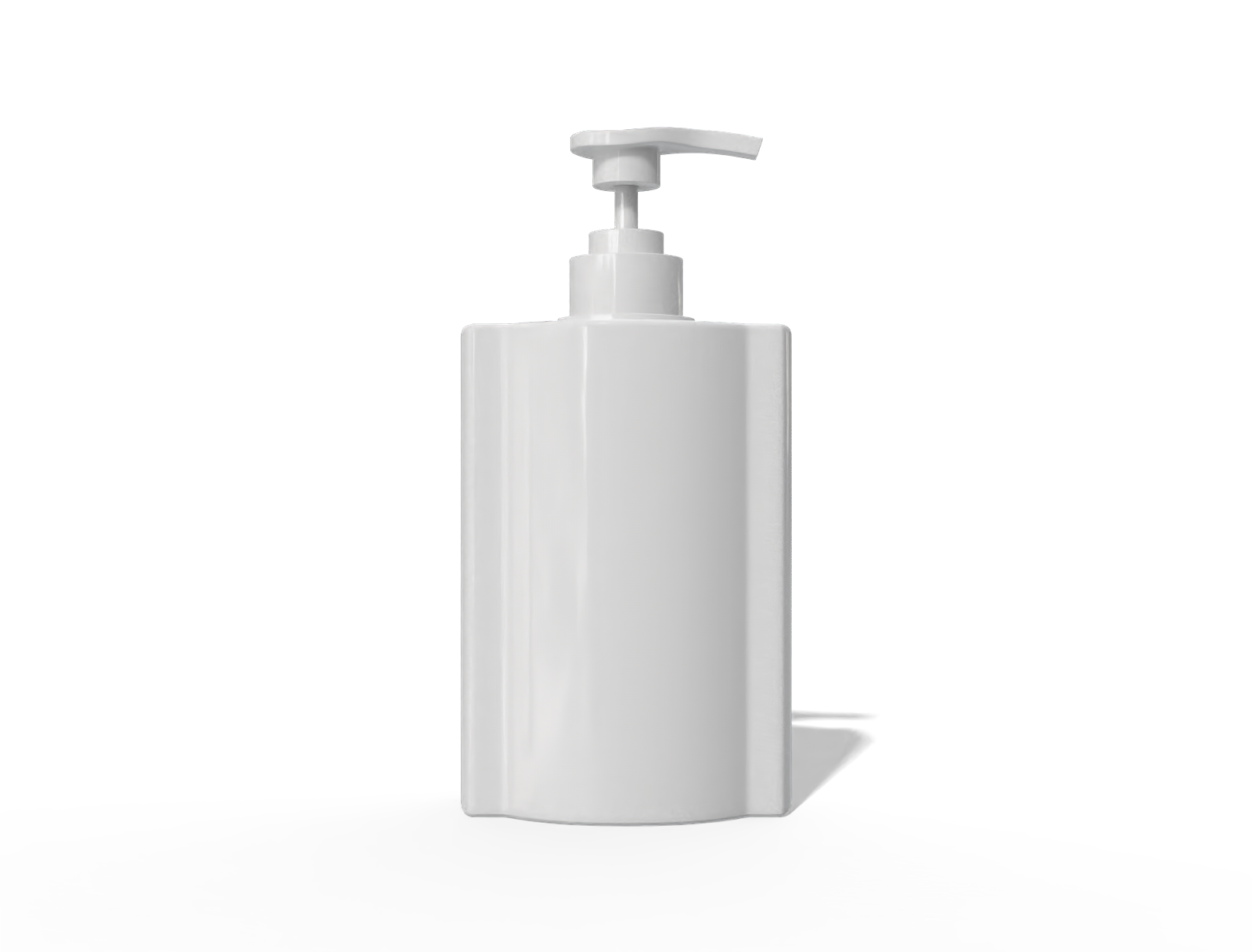 750ml pump bottle — Glossy plastic