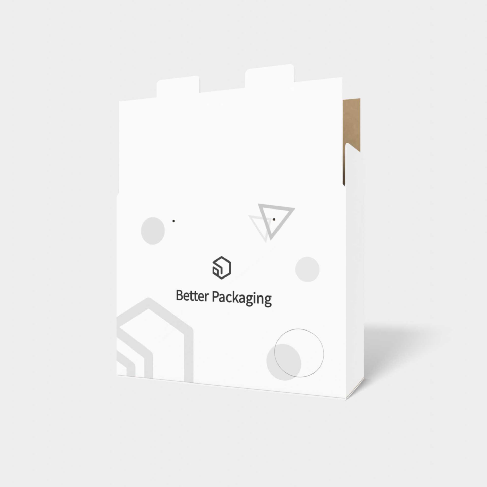 Tuck end box variations overlapping inner folding — E-flute corrugated board