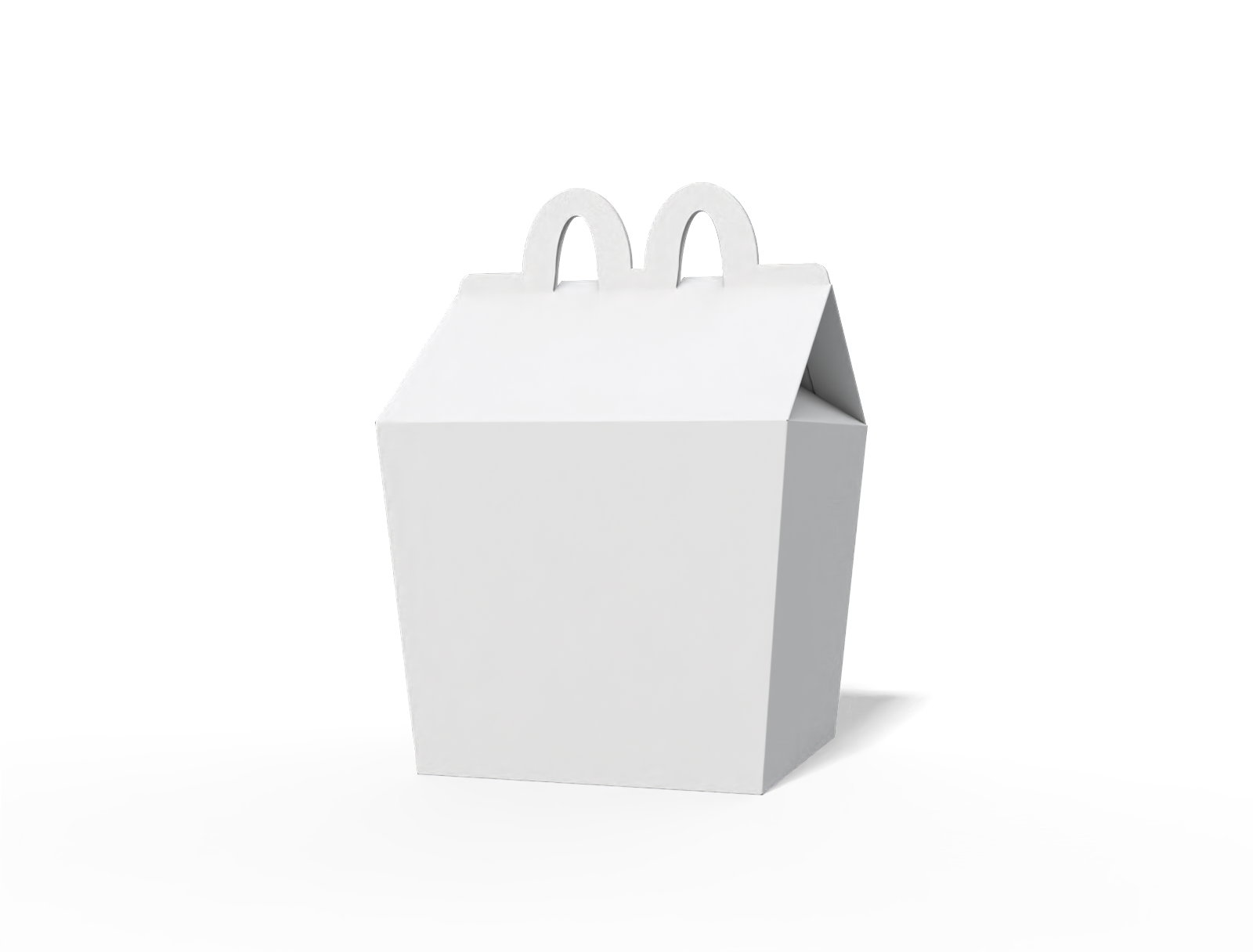 Happy meal box — White paperboard