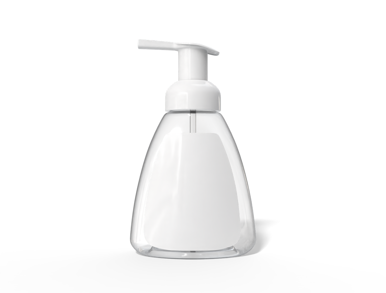 300ml pump bottle — Clear glossy plastic