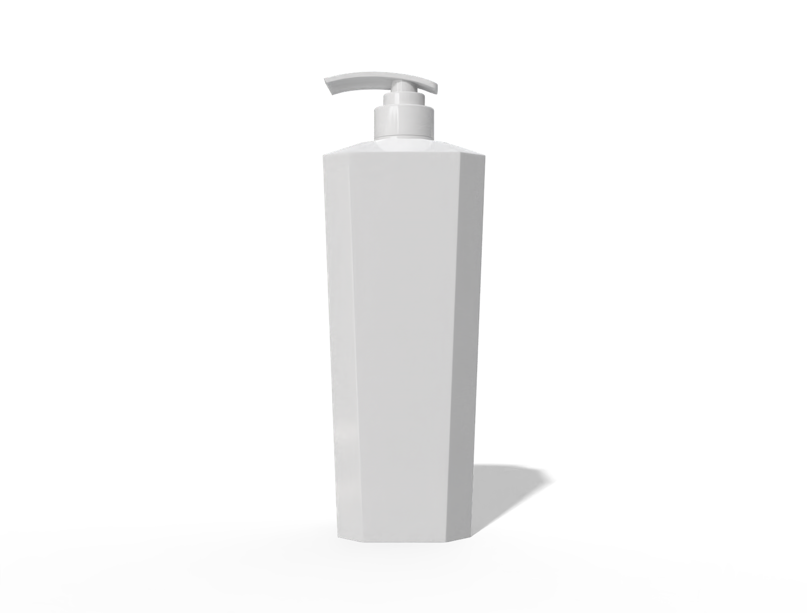 500ml pump bottle — Glossy plastic