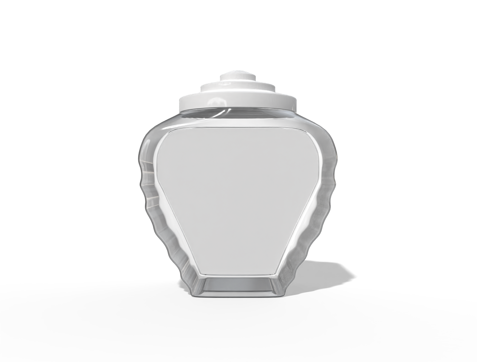 Plastic bottle — Clear glossy plastic