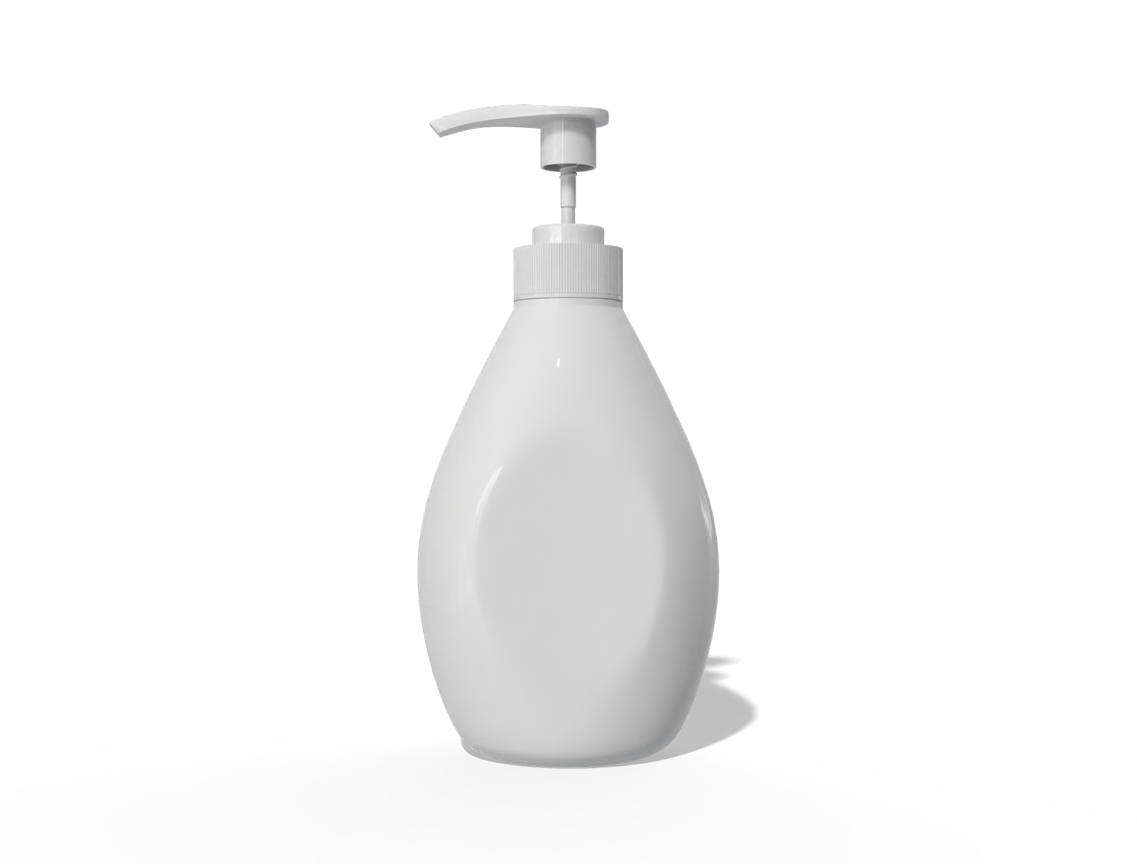 480ml plastic pump bottle — Glossy plastic