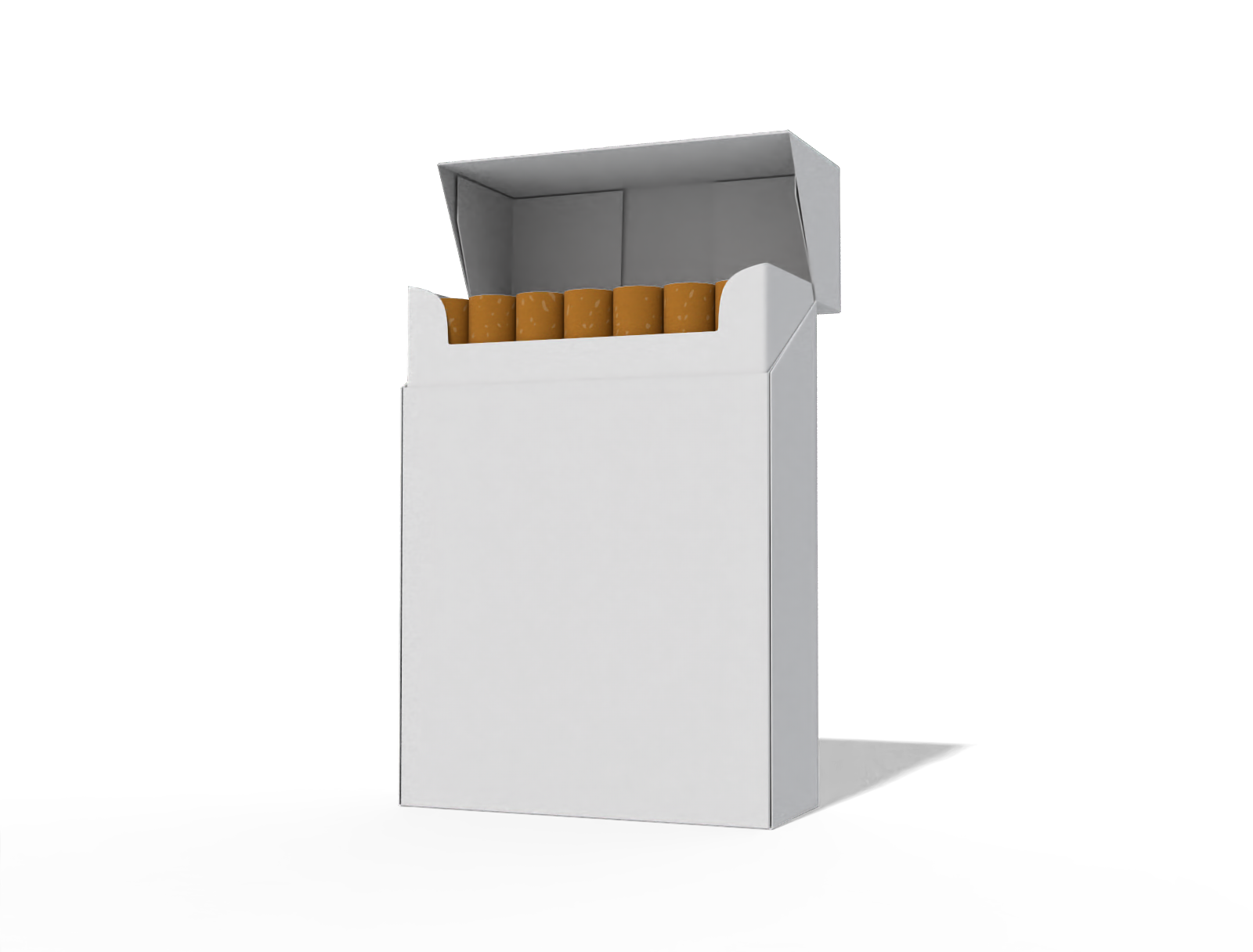 Cigarette box — White paperboard