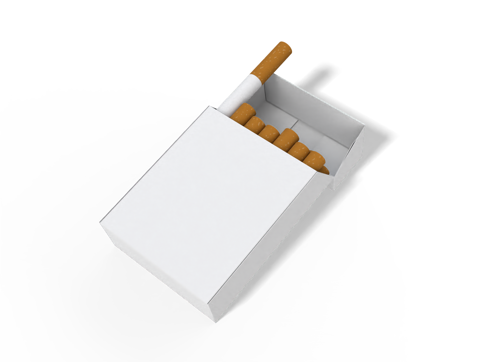 Cigarette box — White paperboard