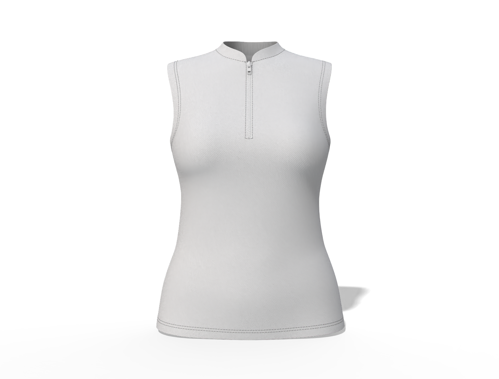 Women's sleeveless shirt — Cotton base fabric