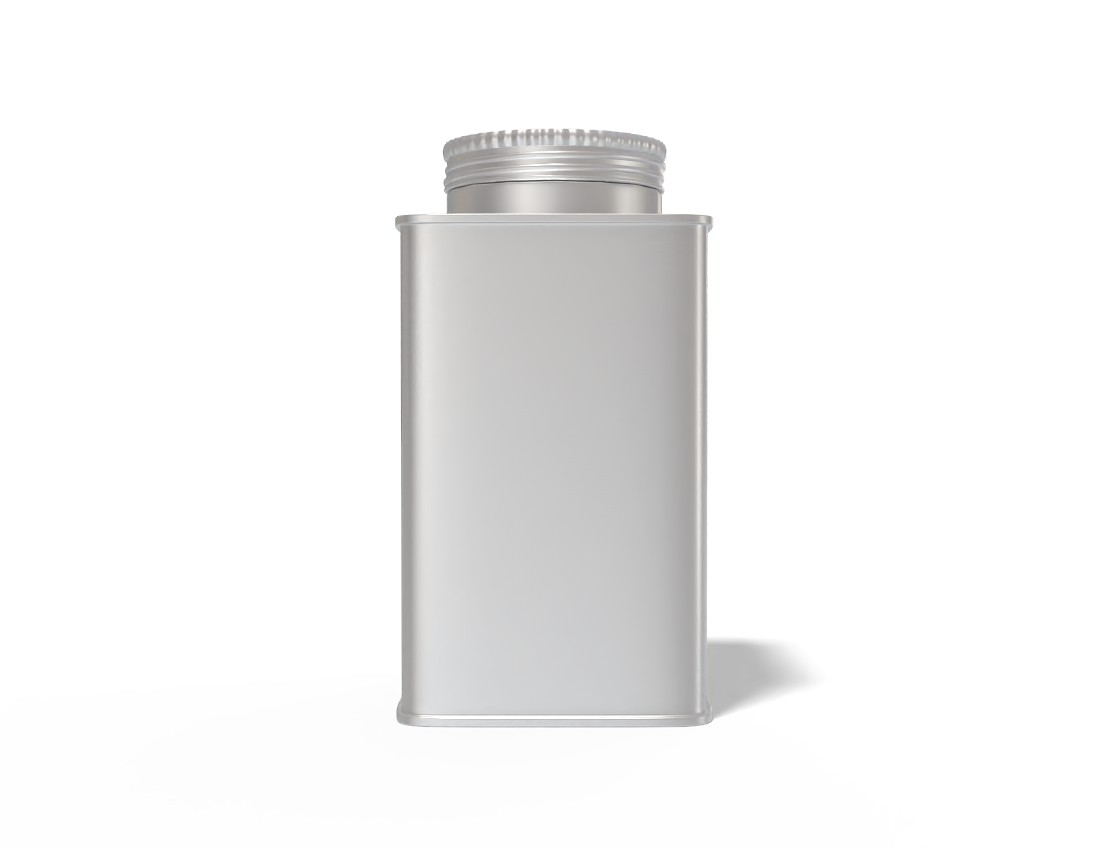 Square can aluminum cans tin — Glossy metal