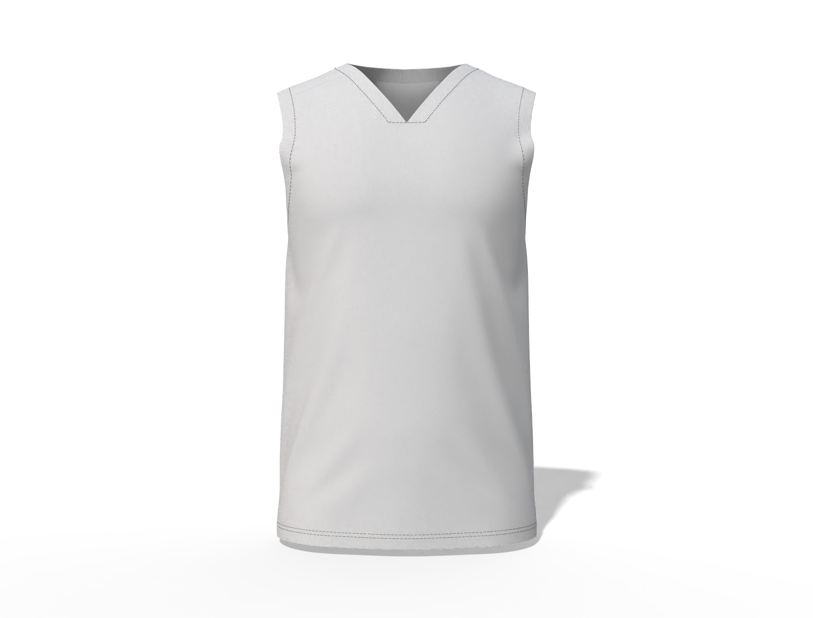 Sleeveless tank top — Cotton base fabric