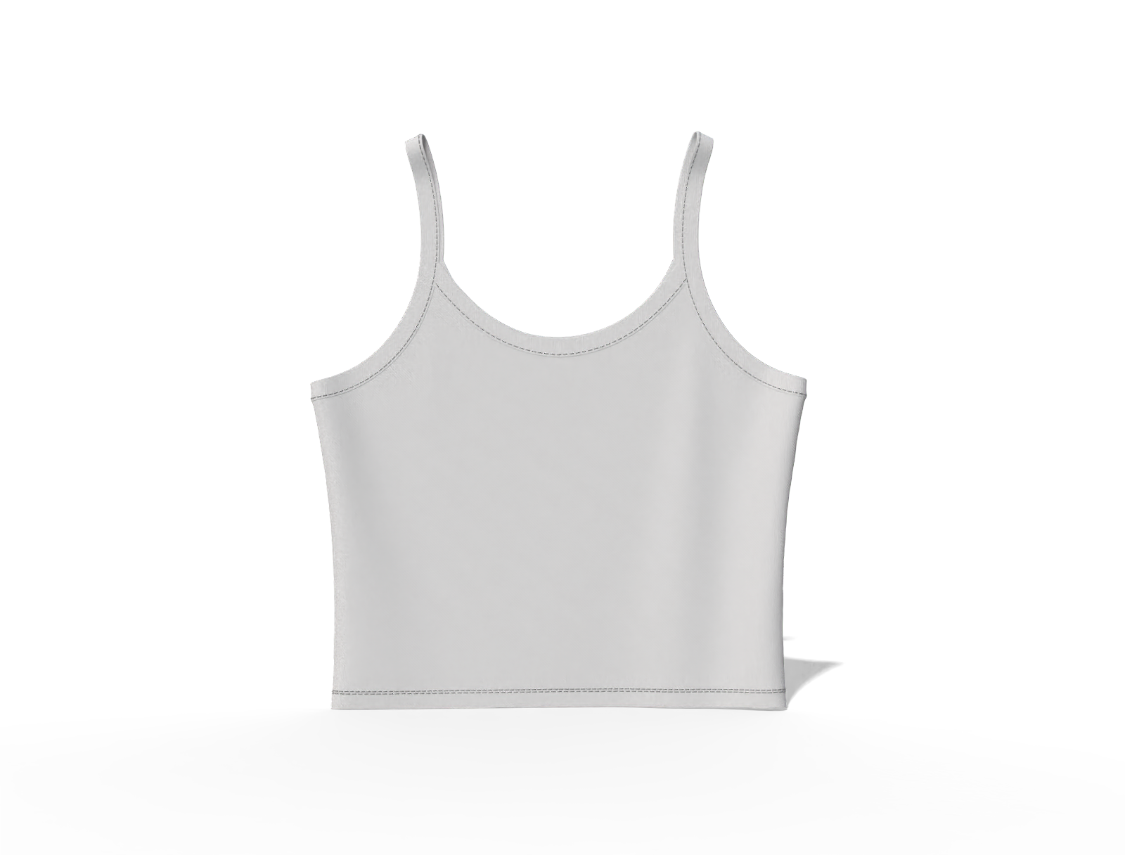 Crop tank top — Cotton base fabric