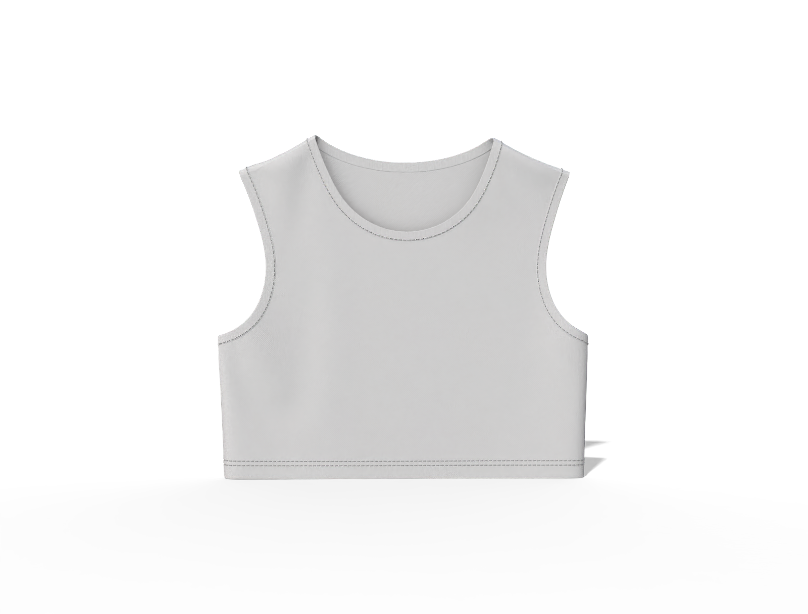Crop tank top — Cotton base fabric