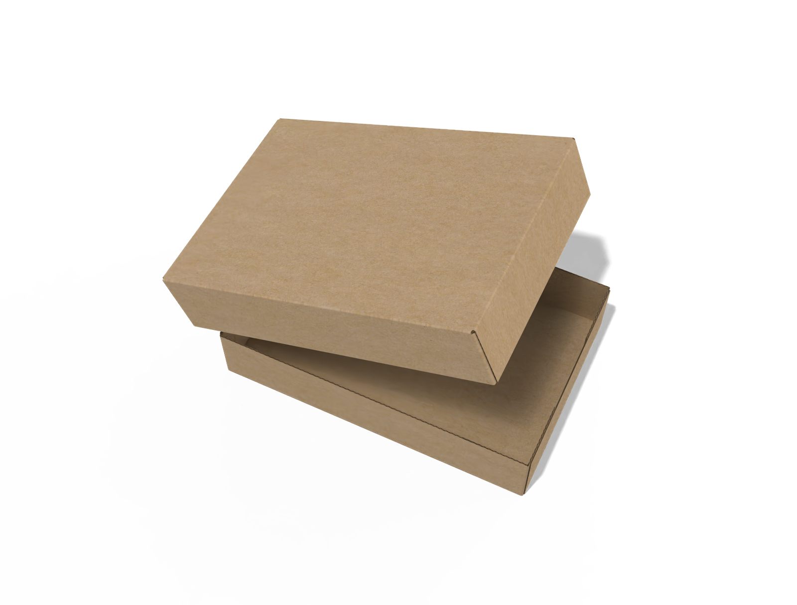 FEFCO 0303 top and bottom box — E-flute corrugated board