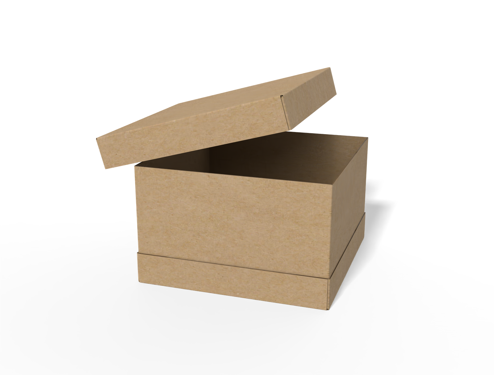 FEFCO 0310 corrugated box with covers — B-flute corrugated board