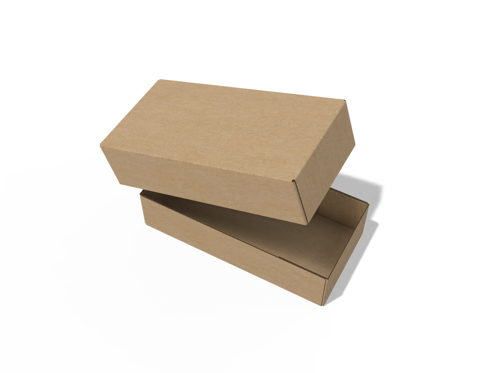 FEFCO 0301 top and bottom box — E-flute corrugated board