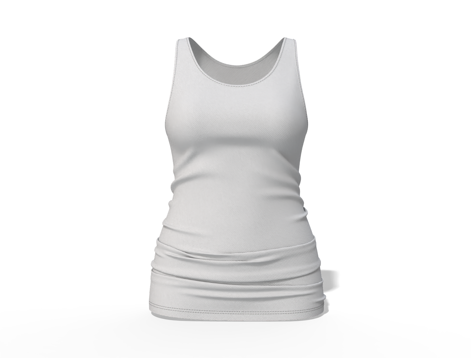 Women's stringer tank top — Cotton base fabric