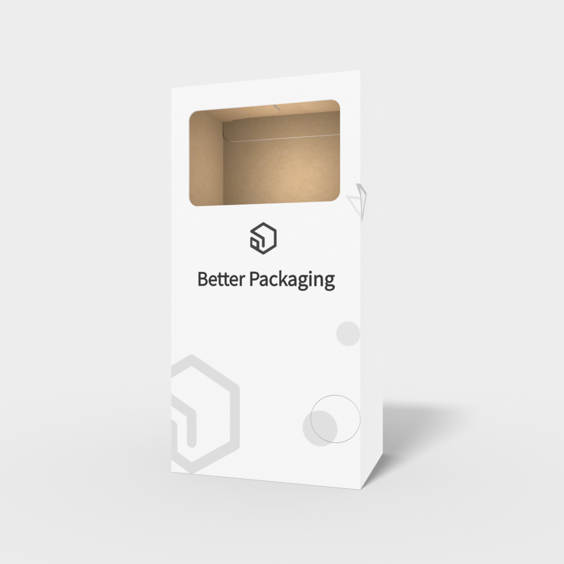 Tuck end boxes back open security buckles — White paperboard