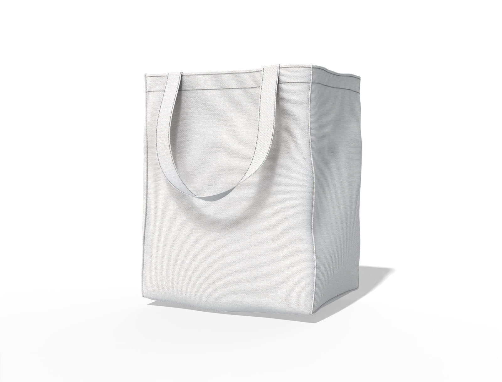 Canvas shopping bag — Glossy plastic