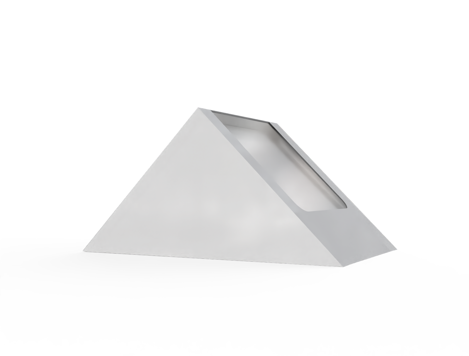 Sandwich box — White paperboard