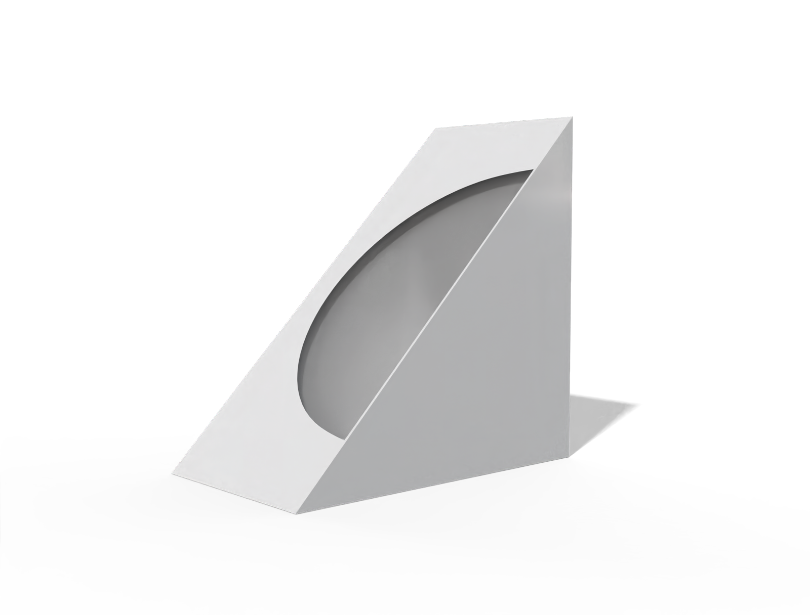 Sandwich box — White paperboard