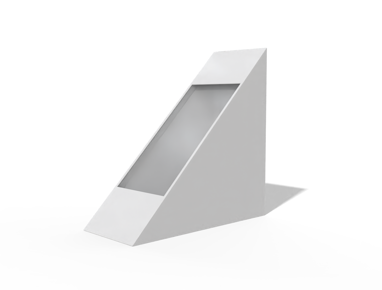 Sandwich box — White paperboard